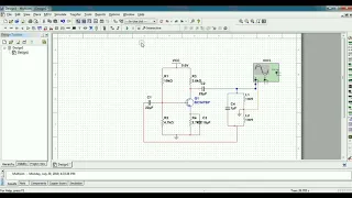 Hartley Oscillator circuit simulation on Multisim software