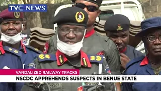 NSCDC Apprehends Suspected Vandals Of Railway Tracks In Benue State