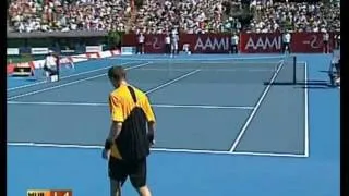 Safin defeating Murray in Kooyong 2008