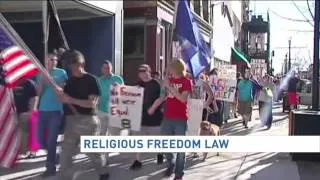 Indiana lawmakers reveal changes to controversial 'religious freedom law,' Arkansas in flux