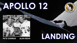 APOLLO 12 - Landing on the Ocean of Storms - Speed Corrected, Sound [HD source] (1969/11/19)