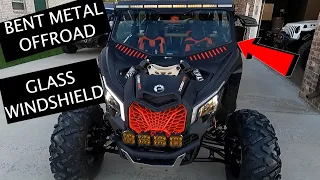 BENT METAL Glass Windshield For CAN AM X3 - Long Term Review & Installation.
