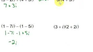 Operations With Complex Numbers