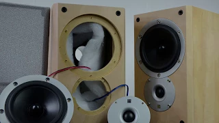 Look inside KEF Cresta 10 speakers - what's inside loudspeakers ?