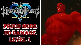 Kingdom Hearts - Genie Jafar Boss Fights - Proud Mode No Damage Level 1