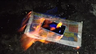 Что будет если сжечь  iPhone 5c  Burning the iPhone 5c