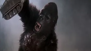 "King Kong lives (King Kong 2)" (1986). The final battle. JOHN SCOTT