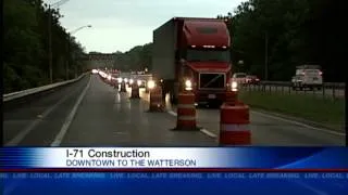 Construction, lane closures continue on Interstate 71