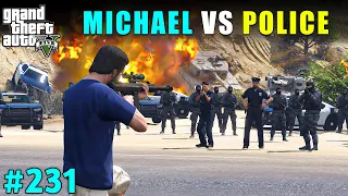 THE BIGGEST FIGHT WITH LOS SANTOS POLICE | GTA V GAMEPLAY #231