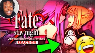 OH SHIROU.. Fate/Stay Night UBW Abridged - Ep5: Combat High | Hot Sacci Reacts | Hot Sacci Reacts
