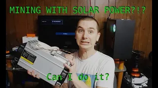 SOLAR POWERED cryptocurrency mining!!!! Can I do it? Hint: Winter sucks