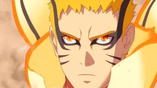 Naruto Baryon Mode vs isshiki -  boruto ep 216