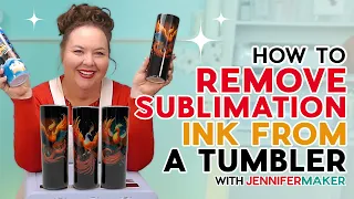 How To Remove Sublimation Ink From A Tumbler & Resublimate | Save Money!