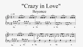 "Beyonce - Crazy in Love" - Piano sheet music (by Tatiana Hyusein)