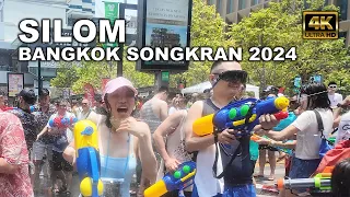 Insane Water Fights at Silom - Bangkok Songkran 2024 🇹🇭