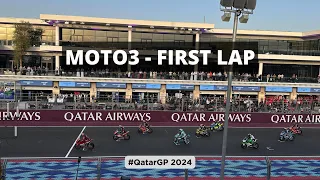 Moto3 First Lap  |  QatarGP 2024  |  โมโตทรี รอบแรก  |  กาต้าร์จีพี 2024