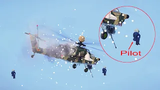 Pilots of the downed Russian helicopter had ejected | AA missile vs Aircraft -ARMA3 Milsim