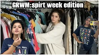 GRWM:Spirit Week edition .