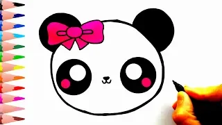 Sevimli PANDA Nasıl Çizilir? - How To Draw a Cute Panda