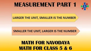 Measurement part 1