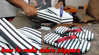 How to make zebra slippers