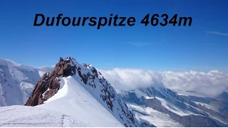 Dufourspitze (4634m) Besteigung via Westgrat 11.September 2015 Schweiz