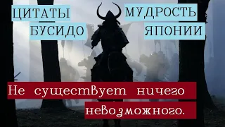 Мотивация идти вперед/Невероятная мудрость в правилах жизни воина. Кодекс самурая.