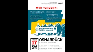 Grundrechte Osnabrück 17.12.22, 14:00Uhr Live!