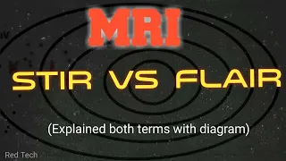 MRI || STIR vs FLAIR || EXPLAINED THEIR TERMS WITH DIAGRAM || ENGLISH  ||