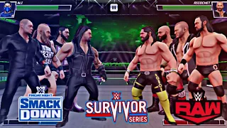 Team Smackdowm Vs Team Raw Survivor Series Man's Match | WWE Mayhem |