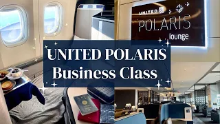 United Airlines Business Class Polaris,15 hrs Flight NY ⇔ Japan, Polaris Lounge Tour in Newark