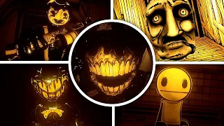 BATIM: Moving Pictures Redrawn - ALL Endings & Full Walkthrough (Bendy Remastered Showcase)