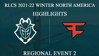 [RLCS Highlights] G2 vs FaZe | RLCS 2021-22 Winter: North America | 29 January 2022