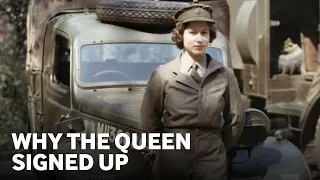 18-year-old Queen Elizabeth serving in the Second World War