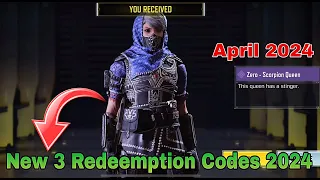 *Active* New 3 April 2024 Redeem Codes in Call Of Duty Mobile | New Redeemption Codes In CODM 2024