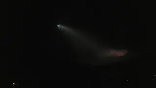 Lights over California. SpaceX launch. Viewed from Yucca Valley.