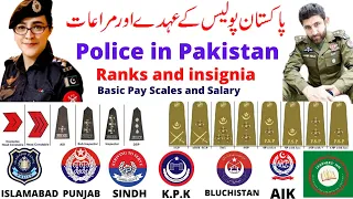 RANKS AND INSIGNIA OF PAKISTAN POLICE FORCE/Police Ranking system in Pakistan