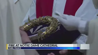 Relics of Notre Dame salvaged from the fire