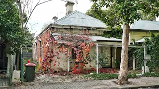 Late 1800`s single fronted cottage neglected in the suburbs