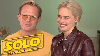 'Solo: A Star Wars Story': Emilia Clarke and Paul Bettany (Full Interview)