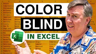 Excel - A VBA Solution for Color Blind Users - Easily Distinguish Red and Green Cells - Episode 771