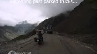 Riding over ZojiLa into Kashmir