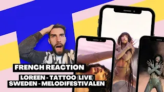 French Reaction to LOREEN - TATTOO (Live Melodifestivalen 2023 - Sweden - EUROVISION 2023)