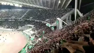 Athen Ultras Panathinaikos vs braga 70 000 fans wow.!!!