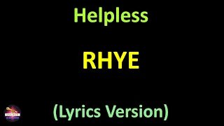 Rhye - Helpless (Lyrics version)