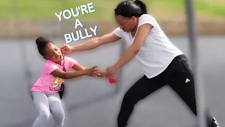 Girl Gets Bullied At The Park. Bully Learns A Lesson #skits #funny #family  #kids