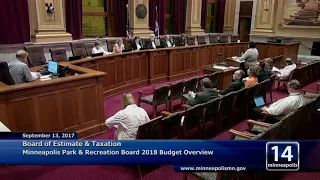 September 13, 2017 Board of Estimate & Taxation