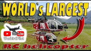 WORLD`s LARGEST SA315B Lama RC helicopter