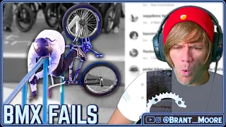 OUCH!!! - Reacting To BMX FAILS!