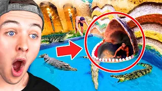 Insane Secret Underground Crocodile Mansion!